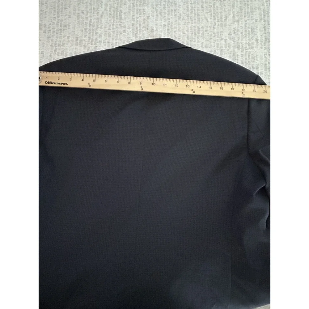 Hugo Boss 2 Piece Breathable Suit Mens 42r Pants 34x30 check pattern blue